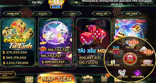 minigame hitclub